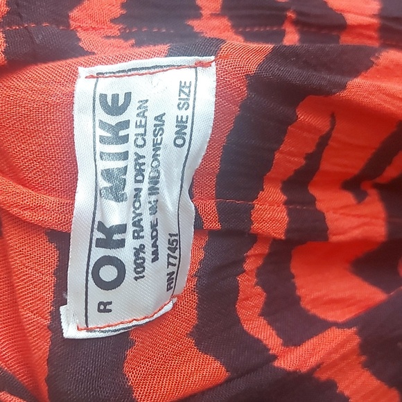 Vintage tiger print cocoon dress caftan - Picture 2 of 4